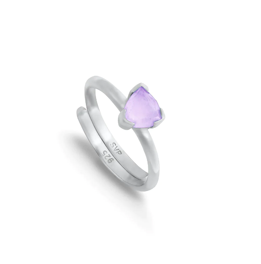Audie Violet Quartz Silver Ring