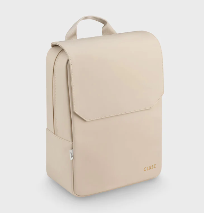 Cluse Backpack Beige, Gold Colour