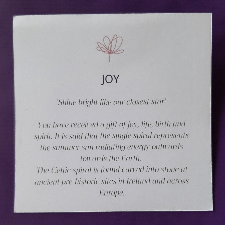 Celtic Spiral Meaning Card 