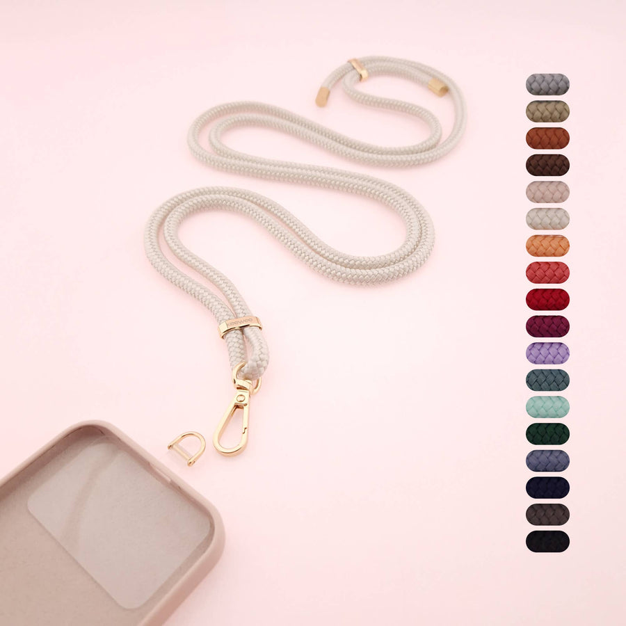 PINK Universal mobile phone chain One with patch - UNI COLOR: #05 Rosy / gold