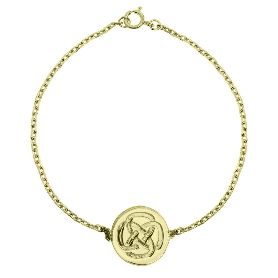 Dara Knot Gold Plated Silver Bracelet (Symbolising Inner Strength)