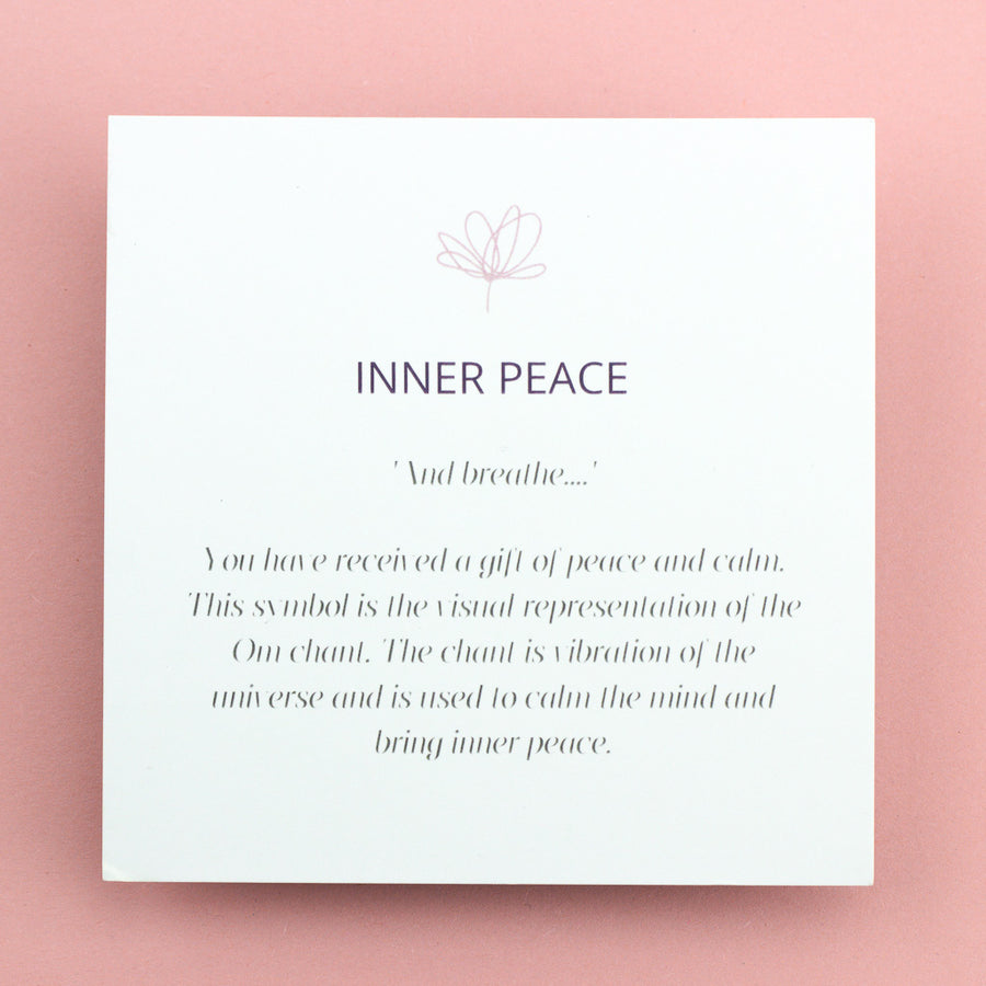 Inner peace meaning card