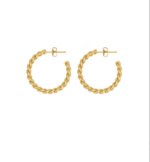 M Twisted Hoops