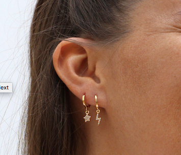Lily Moon Silver Earrings