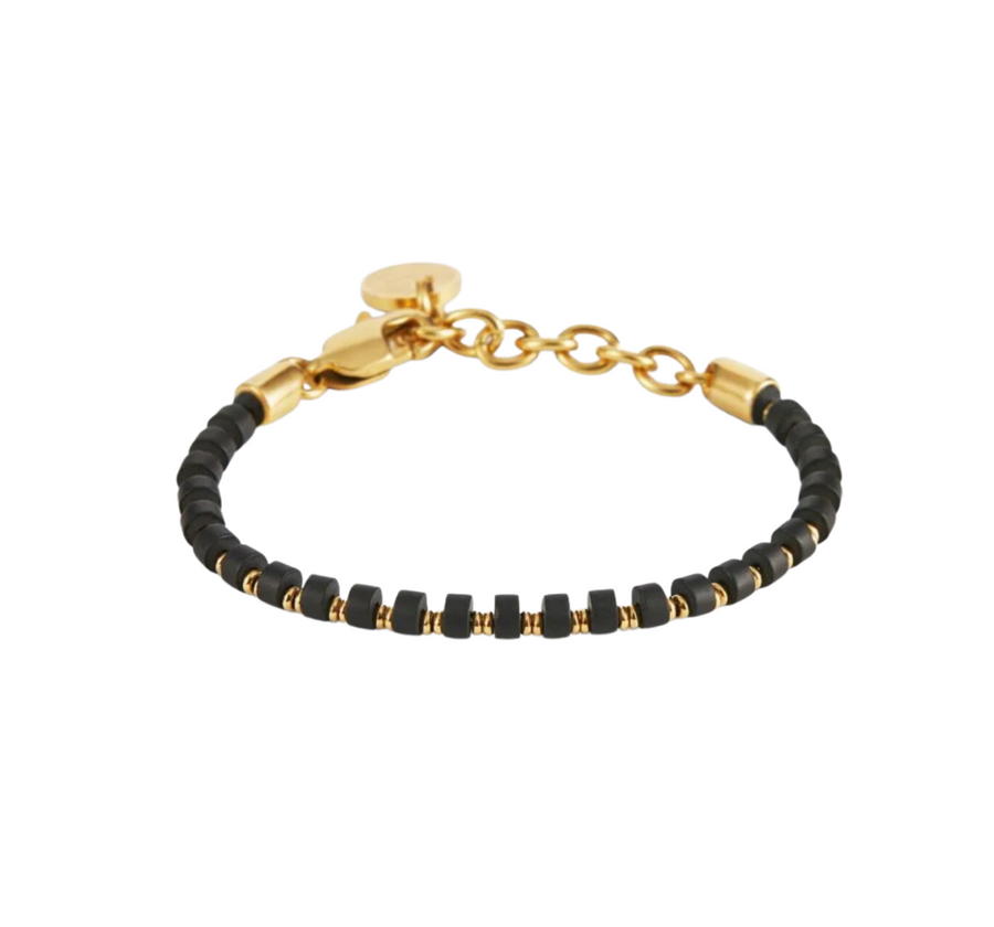 Brontide Black - Gold Bracelet