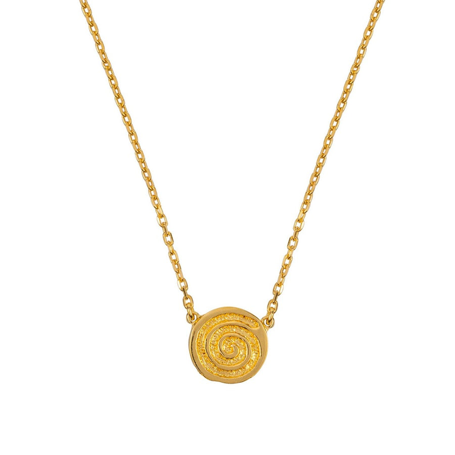 9ct gold celtic spiral necklace