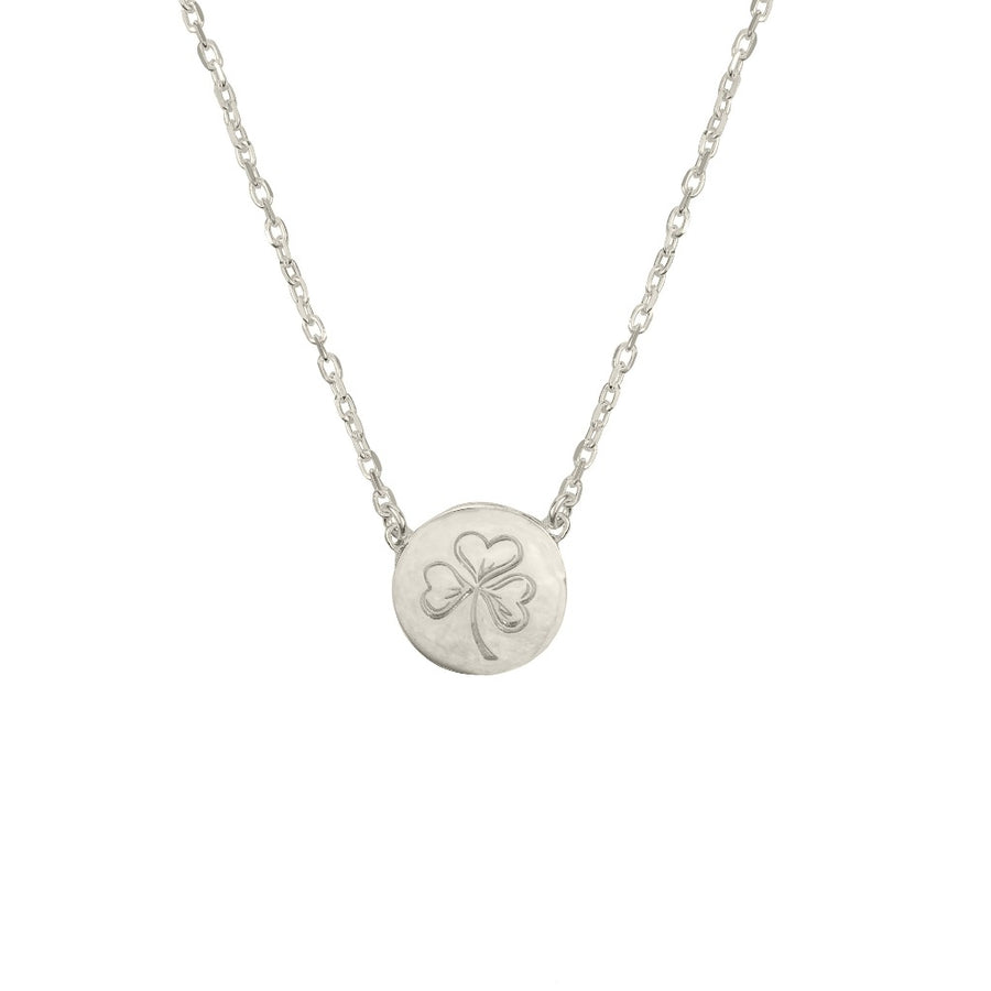 Silver Shamrock Necklace by Liwu Jewellery 