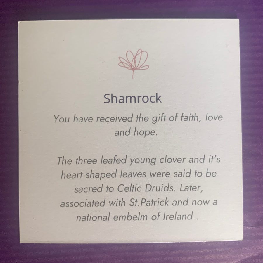 Shamrock 9ct Gold Necklace  (Symbolising faith, love and hope)