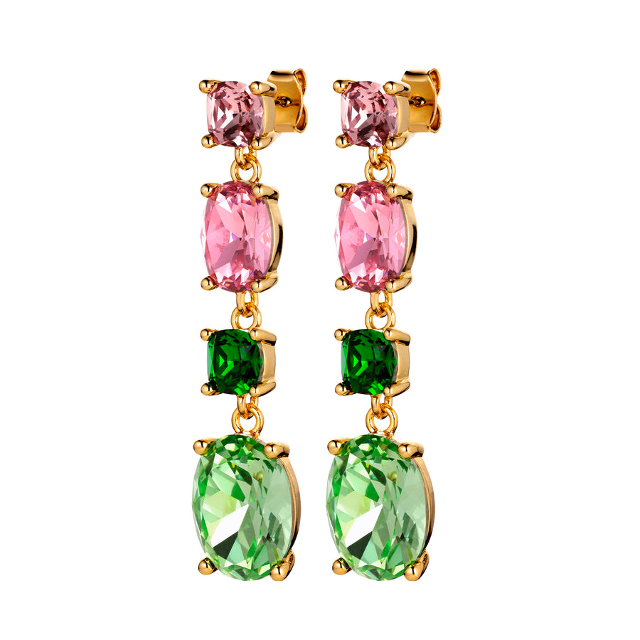 Cornelia SG Rose/Green Earrings